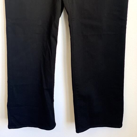 NWT J.Crew Factory Wide-leg Full-length Jean All-day Stretch in Black BU832 - Picture 7 of 15
